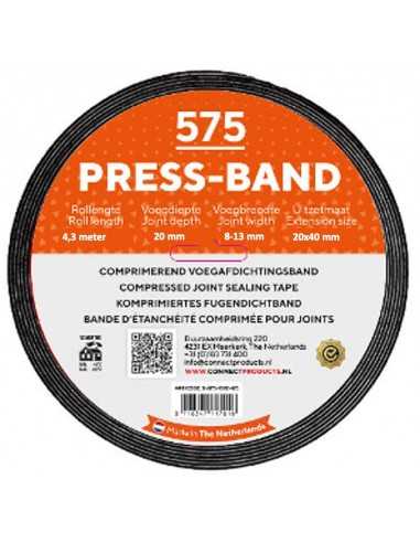 Seal-it® Compriband 20/8-13 (20x40) 4,3mtr BG1-KOMO | Banden & Tapes | www.protil.nl