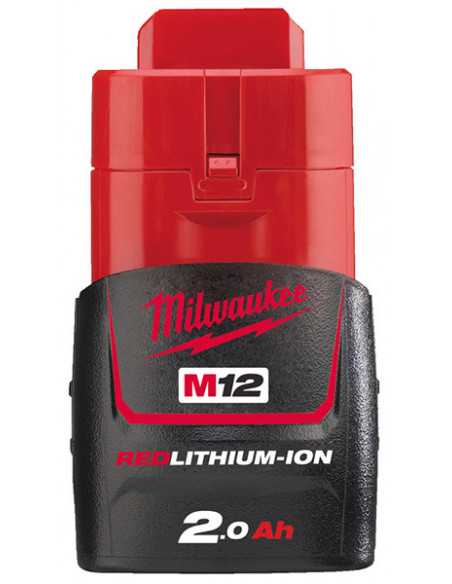 Milwaukee M12 accu B2 (12V / 2,0Ah) | Toebehoren Kitspuit & PUR-pistool | protil.nl