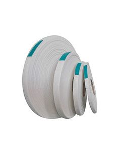 Brandwerend KERABAND 9x4mm schijf 10mtr wit