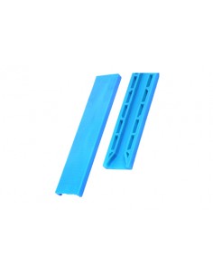 Glasblokjes Tunnel 100x24x2mm Blauw ( Zakje 100st )